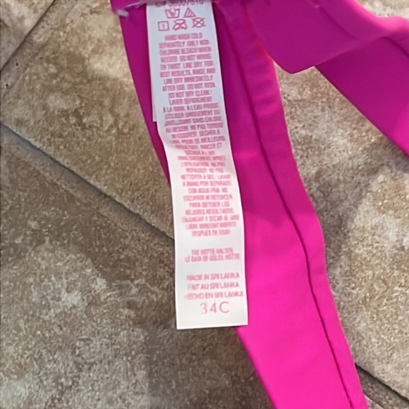 🍐 ⭐️ Bogo ⭐️ Victoria Secret sz 34 C bikini top pink color - Picture 7 of 9